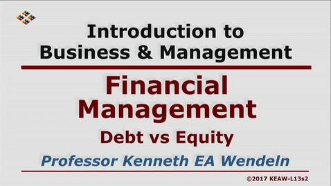 Thumbnail for X100 13-2 Debt vs Equity