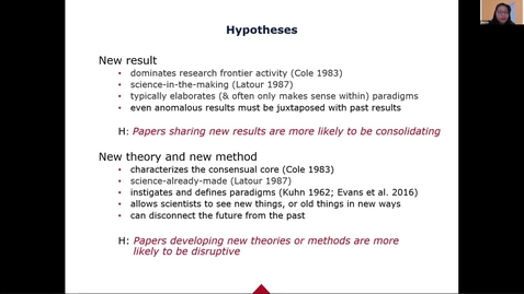 Thumbnail for CADRE Fellows Webinar:  What types of novelty are most disruptive?