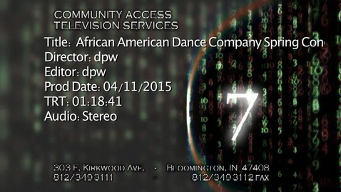Thumbnail for African American Dance Company Spring Concert 2015