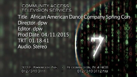 Thumbnail for entry African American Dance Company Spring Concert 2015