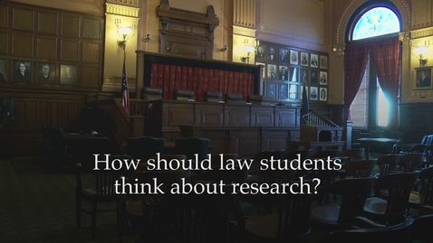 Thumbnail for Value of Legal Research: View from the Bench