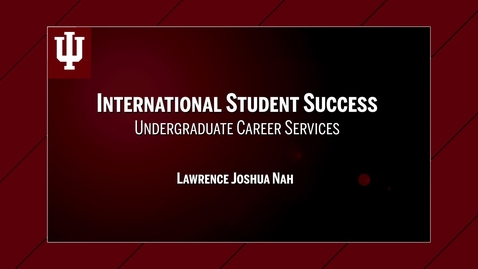 Thumbnail for entry International Student Success - Kelley Alumnus Lawrence Nah