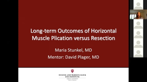 Thumbnail for Long-term outcomes of horizontal muscle plication versus resection