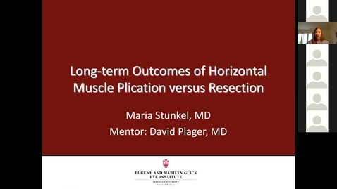 Thumbnail for entry Long-term outcomes of horizontal muscle plication versus resection