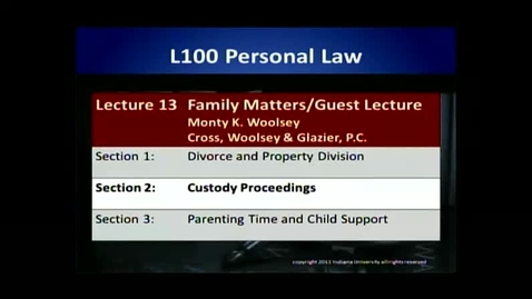 Thumbnail for entry L100 13-2 Custody Proceedings