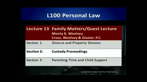 Thumbnail for L100 13-2 Custody Proceedings