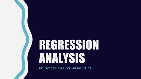 Thumbnail for Basics of Regression Analysis