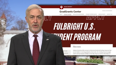 Thumbnail for Welcome From The Dean Of The IU Bloomington Graduate School