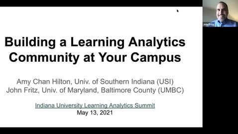 Thumbnail for entry Building a Learning Analytics Community