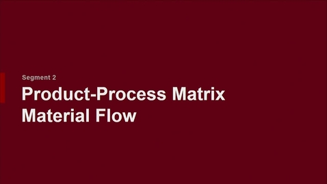 Thumbnail for P200 03-2 Product-Process Matrix: Material Flow