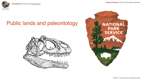Thumbnail for entry Lecture 24 - Public lands and paleontology