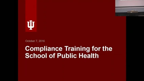 Thumbnail for SPH-B Employee Compliance Training for October 2016.