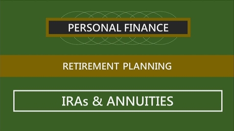 Thumbnail for F260 14-3 IRAs &amp; Annuities