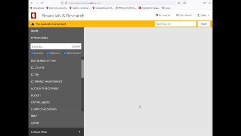 Thumbnail for Getting Started in KFS - Video 11 - KFS E-Doc Layout and  DI Demonstration