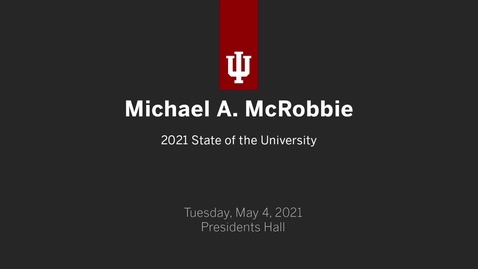 Thumbnail for entry State of the University 2021