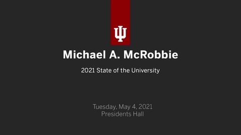 Thumbnail for State of the University 2021