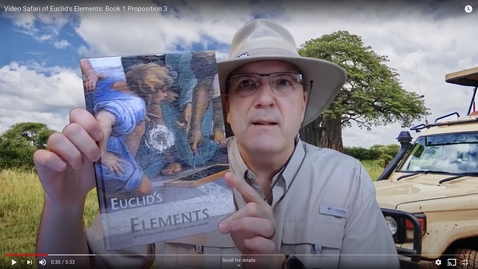 Thumbnail for entry Video Safari of Euclid's Elements: Book 1 Proposition 3