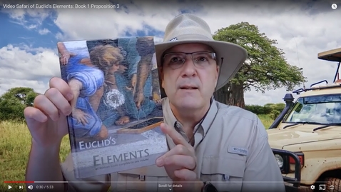 Thumbnail for Video Safari of Euclid's Elements: Book 1 Proposition 3