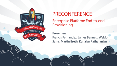 Thumbnail for 3pm - Enterprise Platform: End-to-end Provisioning