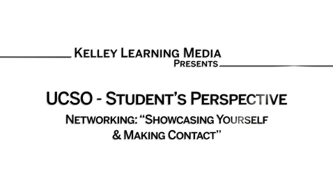 Thumbnail for Showcasing Yourself and Making Contact