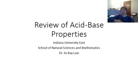 Thumbnail for Review of Acid-Base Properties (CHEM-C 481 version)