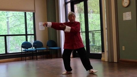 Thumbnail for entry Jenny Yang Demonstrating Tai Chi at Brown County Public Library (Nashville, IN)