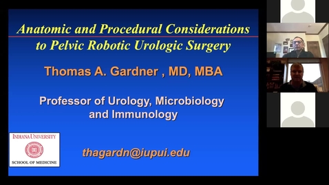 Thumbnail for entry 4.15.20 Pelvic Robotic Urologic Surgery with Dr. Gardner