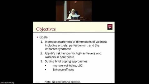Thumbnail for GI Wellness Seminar 8/23/23 - Anxiety and High-Achieving Professionals