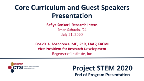 Thumbnail for Safiya Sankari Curriculum Presentation