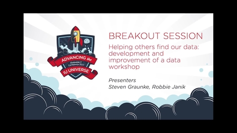 Thumbnail for 2pm - Helping others find our data: development and improvement of a data workshop
