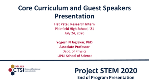 Thumbnail for entry Het Patel Curriculum Presentation