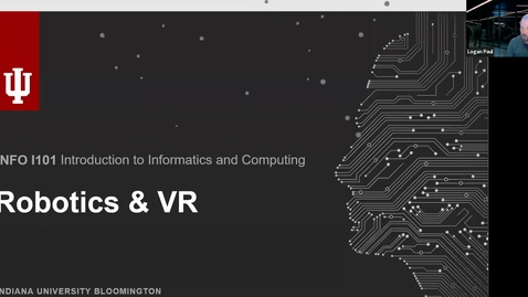 Thumbnail for INFO I101 - BiT - Robotics and VR