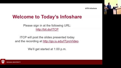 Thumbnail for entry IU Fax Infoshare 6 Dec 2018