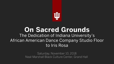 Thumbnail for entry African American Arts Institute Dance Floor Dedication and Tribute to Iris Rosa