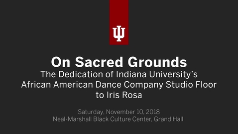 Thumbnail for African American Arts Institute Dance Floor Dedication and Tribute to Iris Rosa