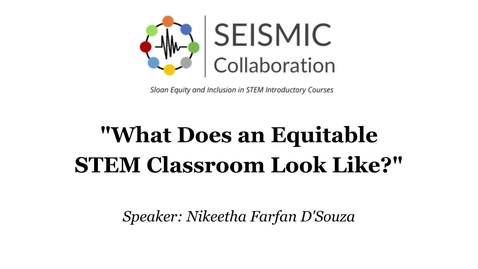 Thumbnail for entry What Does an Equitable STEM Classroom Look Like?