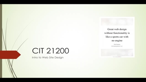 Thumbnail for Course Intro