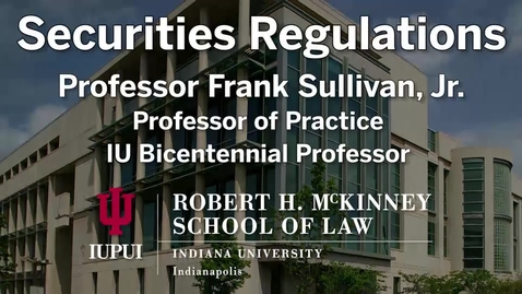 Thumbnail for Sec Reg Topic H Part 2: Resales of Securities: Ira Haupt 2019