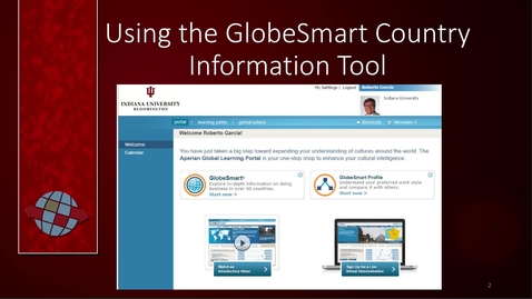 Thumbnail for entry CIBER Pedagogy: Using the GlobeSmart Country Information Tool