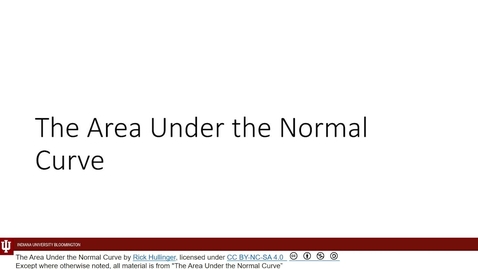 Thumbnail for K300 L06 Mod 03 The Area Under the Normal Curve