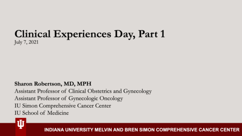 Thumbnail for Clinical Experiences Day Part 1