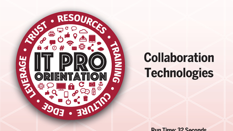 Thumbnail for entry Collaboration Technologies