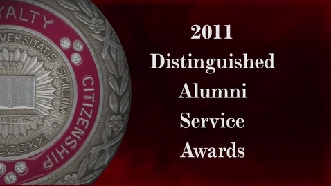 Thumbnail for entry Distinguished Alumni Service Awards