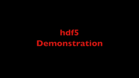 Thumbnail for L21 Hdf5 IO Demo