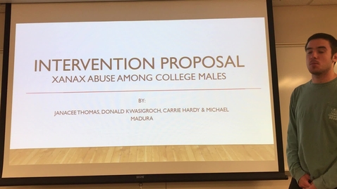 Thumbnail for SPH-B 403: Xanax Abuse Among College Males Intervention Proposal 