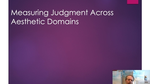 Thumbnail for Measuring Judgment Across Aesthetic Domains 