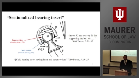 Thumbnail for 2018.02.19.1630 - 13360 B785 Patent Trial Practice - Claim Construction Hearing.mp4