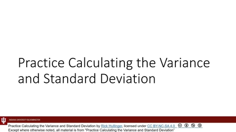 Thumbnail for K300 S01 Mod 02 Calculating the Variance and SD