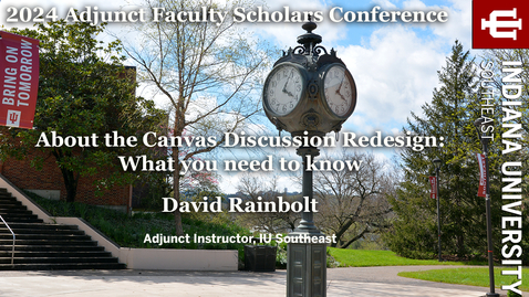 Thumbnail for About the Canvas Discussion Redesign: What you need to know – David Rainbolt