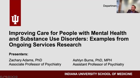 Thumbnail for March, Neuropsychiatry Group Meeting Drs. Adams and Burns